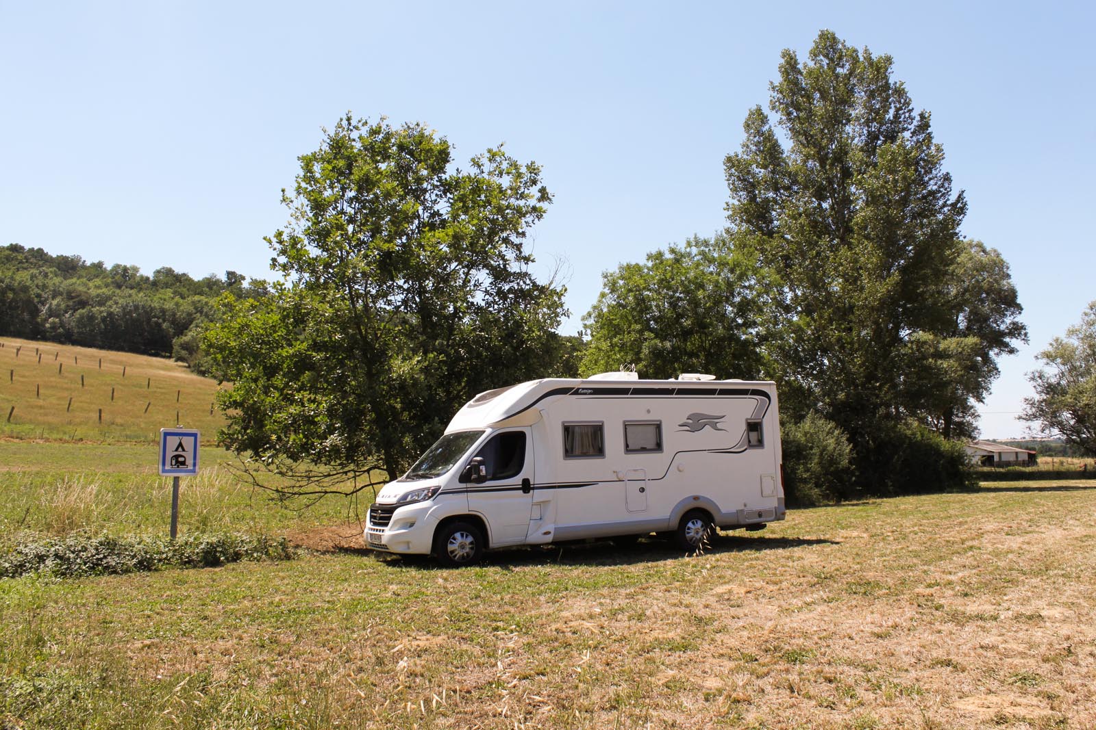 Aire camping-cars bienvenue à la ferme Ariège